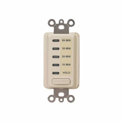 EI210Intermatic® EI210 EI200 Auto Shut-Off In-Wall Electronic Countdown Timer, 10/20/30/60 min Setting, 120 VAC, 1/2 hp, 1NO/SPST Contact, 1 Poles