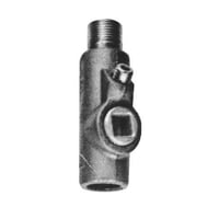 EATON Crouse-Hinds EYS116 Hub Conduit Sealing Fitting, 1/2 in MNPT x 1/2 in FNPT, For Use With Vertical/Horizontal Positions, Feraloy® Iron Alloy/Ductile Iron, Aluminum Acrylic Painted/Electro-Galvanized