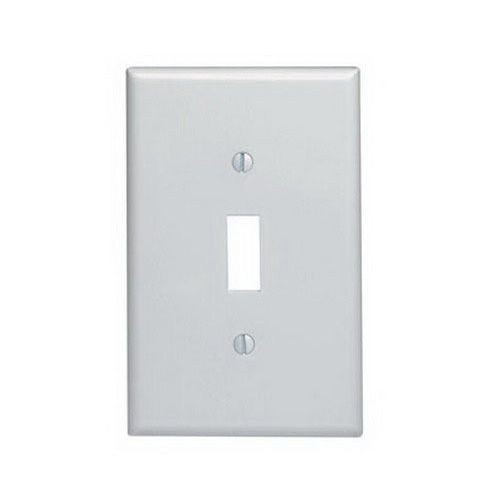 Leviton® 80501 Midway Size Traditional Wallplate, 1 Gang, 4-7/8 in H x 3-1/8 in W, Thermoset, Brown