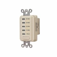 EI210Intermatic® EI210 EI200 Auto Shut-Off In-Wall Electronic Countdown Timer, 10/20/30/60 min Setting, 120 VAC, 1/2 hp, 1NO/SPST Contact, 1 Poles