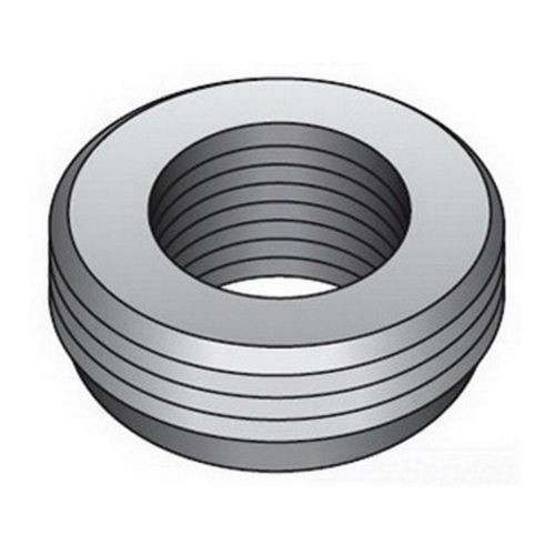 O-Z/Gedney RB-333 RB Series Reducing Bushing, 2 x 1 in Trade, Malleable Iron, Zinc Electroplated