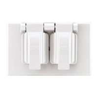 EATON Arrow Hart™ Eaton Wiring Devices S1962W-SP Non-Corrosive Non-Conductive Stay Open Weatherproof Receptacle Cover, 4.56 in L, Plastic