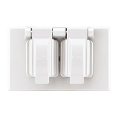 EATON Arrow Hart™ Eaton Wiring Devices S1962W-SP Non-Corrosive Non-Conductive Stay Open Weatherproof Receptacle Cover, 4.56 in L, Plastic