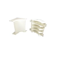 Wiremold® 5417FO Internal Non-Metallic Raceway Elbow, 90 deg Bend, 2 in Bend Radius, 1-11/16 x 5-1/4 in OD, PVC