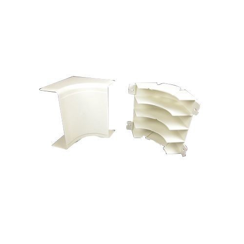Wiremold® 5417FO Internal Non-Metallic Raceway Elbow, 90 deg Bend, 2 in Bend Radius, 1-11/16 x 5-1/4 in OD, PVC