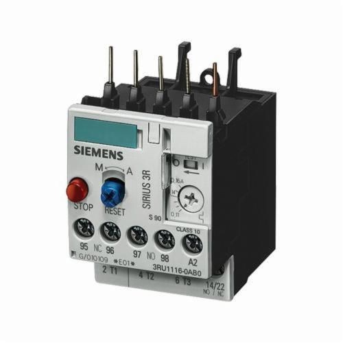 3RU1116-1DB0Siemens SIRIUS 3RU1116-1AB0 Thermal Overload Relay, 1NC-1NO Contact