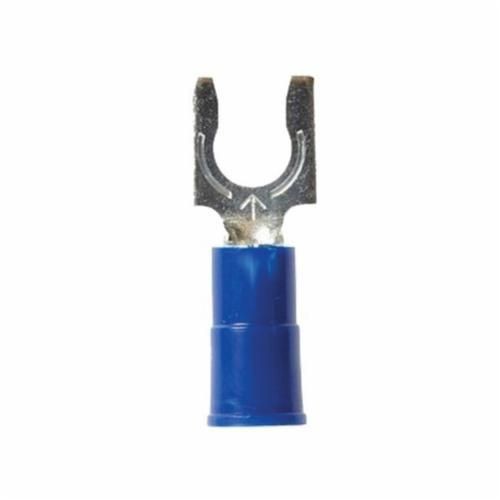 MV14-6FLX3M™ Scotchlok™ 051128-58835 Insulated Locking Fork Terminal, 16 to 14 AWG Conductor, 1.1 in L, Brazed Seam Barrel, Copper
