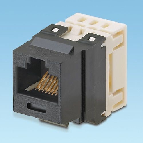 Panduit® NetKey® NKP5E88MIW 1-Slot 8-Position 8-Wire Punchdown Unshielded Keystone Jack Module, Cat 5e/Keystone Module, Surface Mount, 1 Port, ABS/Polycarbonate, Off-White