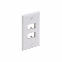 CFP4IWPanduit® Mini-Com® PanNet® CFP4IW Classic Series Flat Vertical Faceplate, 1 Gangs, 4 Ports, Mini-Com® Module, Flush Mount, ABS