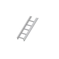 B-Line 24A09-24-144 24A Series II Straight Section Cable Tray, 3 in D Loading, 487 ft-lb, 12 ft L x 24 in W, 6063-T6 Aluminum