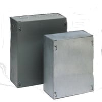 B-Line 664 RTSCGV NK Junction Box, 6 in H x 6 in W x 4 in D, Screw Cover, NEMA 3R/IP32 NEMA Rating, Steel
