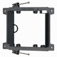 LVN2Arlington LVN2 LV Series 2-Gang Low Voltage Mounting Bracket, For Use With Cable Management System, Bolted-On Mount, Plastic