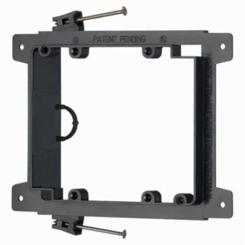 LVN2Arlington LVN2 LV Series 2-Gang Low Voltage Mounting Bracket, For Use With Cable Management System, Bolted-On Mount, Plastic