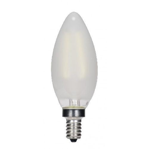SATCO® S9868 Dimmable LED Lamp, 3.5 W, 40 W Incandescent Equivalent, E12 Candelabra LED Lamp, B11 Shape, 350 Lumens