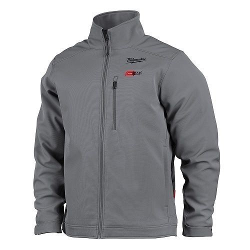 204G-21SMilwaukee® 204G-21S M12™ TOUGHSHELL™ Heated Jacket, S, Gray, TOUGHSHELL™ Stretch Polyester Outer/Brushed Tricot Inner, Resists: Wind/Water