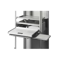 Rittal 8801715 Drawer, For Use With TS 8 Series 600 mm W x 200 mm D Enclosure, Carbon Steel, Light Gray