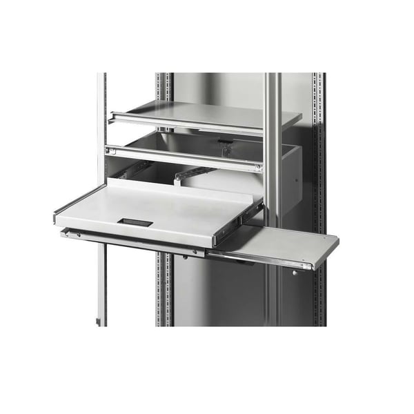 Rittal 8801715 Drawer, For Use With TS 8 Series 600 mm W x 200 mm D Enclosure, Carbon Steel, Light Gray