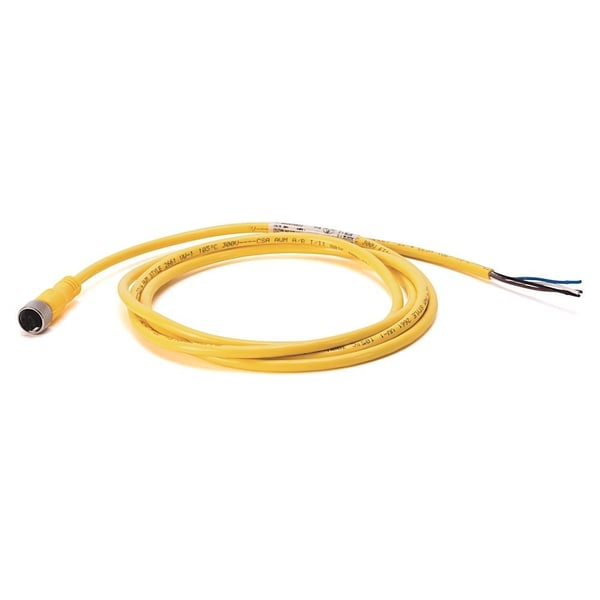 889DS-F4EC-15Allen-Bradley 889DS-F4EC-15 DC Micro (M12), SS Hdwre, Female, Straight, 4-Pin, PVC Cable, Yellow, Braided Shield, IEC Color Coded, No Connector, 15 meter (49.2 feet), 22AWG