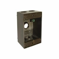 5321-2BELL® 5321-2 Weatherproof Outlet Box With Lug, Die Cast Aluminum, 18.3 cu-in, 1 Gang, 4 Outlets