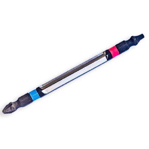 72422RBRack-A-Tiers® 72422RB Reemer Bit, Double Ended #2 Blue Phillips, #2 Red Robertson Square Pipe Reaming Bit, 3 In 1 Bit