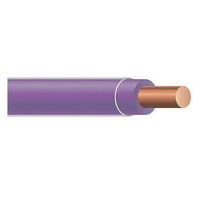 THHN10SOLPERTHHN Wire, Solid, 10 AWG, Purple, Reel, 2500 ft