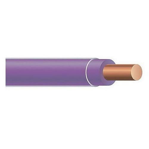 THHN10SOLPERTHHN Wire, Solid, 10 AWG, Purple, Reel, 2500 ft