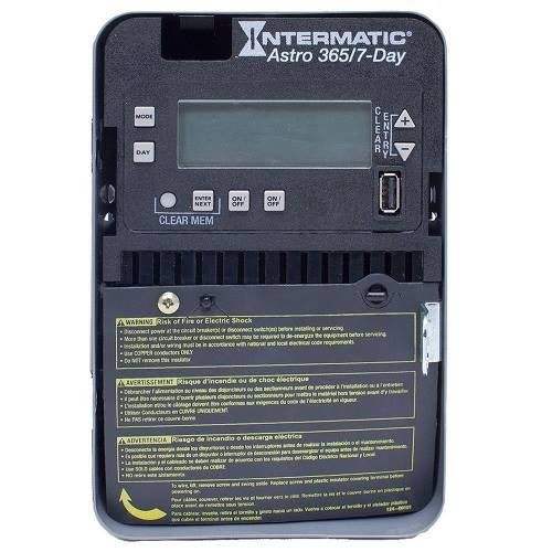 Intermatic® ET2825C ET2000 Electronic Time Switch, 1 min to 6 days 23 hr 59 min Setting, 120 to 277 VAC, 1, 2 hp, 2SPST 1NO Contact, 1 Poles