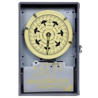 Intermatic® T7402B T7000B Electro Mechanical Mechanical Timer Switch, 3-1/2 hr to 7 days Setting, 208 to 277 VAC, 10 hp, 4NO 4PST Contact, 4 Poles