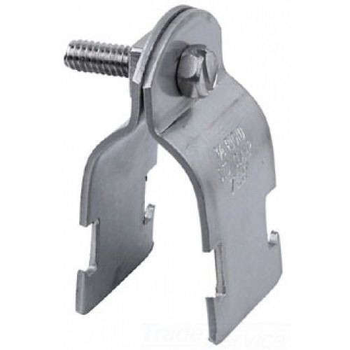 B-Line B2019PAZN B2000 2-Piece Pre-Assembled Conduit/Pipe Clamp, 5 in Conduit, 1000 lb Load, 5-1/2 in OD, Low Carbon Steel