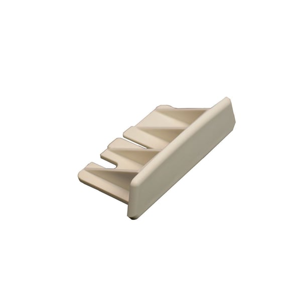 Wiremold® 2310B Blank End Fitting, 11/16 x 2-1/4 in, For Use With 2310B and 2300BAC Series Raceway, PVC, Ivory