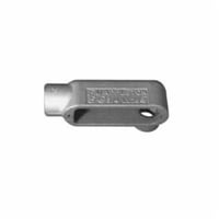 LL-50O-Z/Gedney Spec 5™ LL250 Type LL Conduit Outlet Body, 2-1/2 in Hub, 142 cu-in, Malleable Iron, Aluminum Enamel/Zinc Electroplated