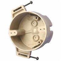 Allied Moulded FiberglassBOX™ 9351-SSK Premier Series Fixture Support Box, Fiberglass Reinforced Polyester/Thermoset, 22.5 cu-in Capacity, 4 Knockouts, 2-7/16 in D