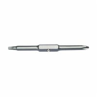 32411Klein® 32411 Replacement Bit, #1, 1/4 in, Slotted/Square Recess Tip, Steel