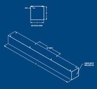 AB-6672STAustin Electrical Enclosures AB-6660ST Screw Cover Troughs, 60 in L x 6 in W x 6 in H, Screw Cover, Galvanized Steel