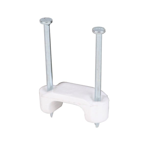 Steel City® 17-235 Hardware Rough-In Cable Staple, 12 to 10 AWG Cable, Plastic