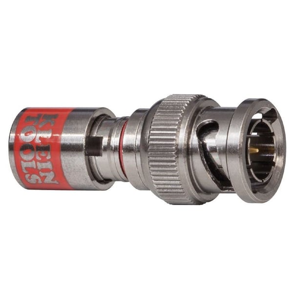 Klein® VDV813-619 Universal Coaxial Compression Connector, BNC Connection, RG-59 Multi-Shield and Plenum Cable