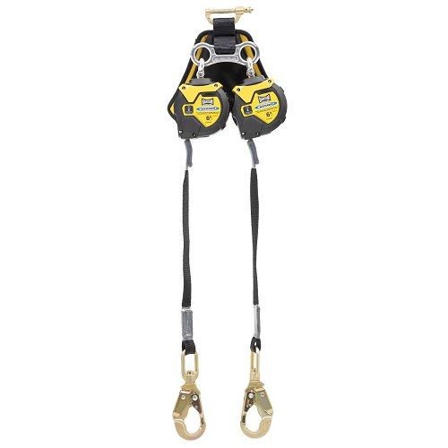 WERNER® R433006LE Bantam Twinleg Web Self Retracting Lifeline, 6 ft L, UHMWPE Webbing, Minimum Breaking Strength 5000 lb
