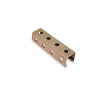 Kindorf® B-995-10 B Series Punched Metal Channel, 9/16 in Slots, 1-1/2 in Slot Spacing, 12 ga THK, 10 ft L