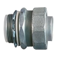 STB-200Appleton® STB-200 Liquid Tight Oiltight Raintight Conduit Connector With Insulated Throat, 2 in Trade, Straight, Malleable Iron, Triple Coated