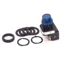 800H-QRH2BAllen-Bradley, 800H-QRH2B, 30.5mm Type 4/4X/13 Pilot Light, LED, Blue, 12-130V AC/DC