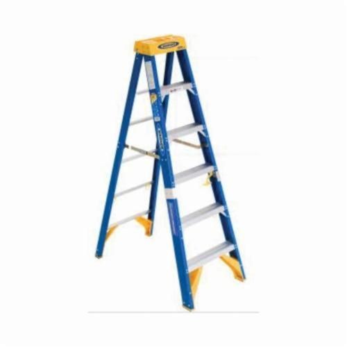 OBEL06Werner® OBEL06 Type IAA Step Ladder, 6 ft H, 375 lb Load, A14.5 ANSI, Fiberglass, 5 Steps