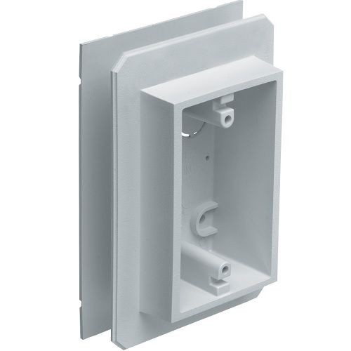 Arlington FS8091F 1-Piece Weatherproof Device Outlet Box With Knockout, Plastic, 19.4 cu-in Capacity, 1 Gangs, 1 Outlets, 2 Knockouts, 6.558 in L x 4.511 in W x 2.107 in H