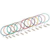 54PLC-KITLeviton® 54PLC-KIT Economy OM3 Multi-Mode Fiber Optic Pigtail Kit, 12 Fiber, 50 um Core, 3 m L, Aqua/Black/Blue/Brown/Green/Orange/Purple/Red/Rose/Slate/White/Yellow