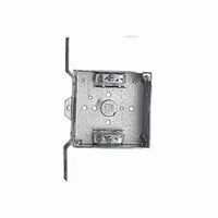 52151-CVXSteel City® 52151-CVX Outlet Box, Steel, 21 cu-in Capacity, 1 Outlets, 11 Knockouts, 4 in H x 4 in W x 1-1/2 in D