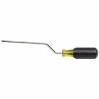 Klein® Cushion-Grip® Rapi-Driv® 670-3 Screwdriver, 3/16 in Cabinet Point, Steel Shank, 7-3/4 in OAL, Acetate Handle, Polished Chrome, ANSI/ASME Specified