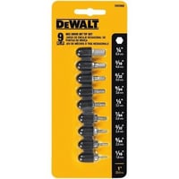 DeWALT® DW2068 Shock Resistant Hex Bit Set, 9 Pieces, HSS