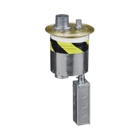 S1R6PTFFBRSWiring Device-Kellems SystemOne ScrubShield® S1R6PTFFBRS Recessed Standard Sized Poke-Through Assembled Unit, 6 in Hole, 7.5 in Dia x 0.15 in THK Cover, 60.44 cu-in Capacity, Composite