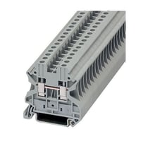 XBUT4Cutler-Hammer XBUT4 XB Series Standard Feed-Thru Terminal Block, 600 VAC, 30 A, 26 to 10 AWG Wire, DIN Rail Mount