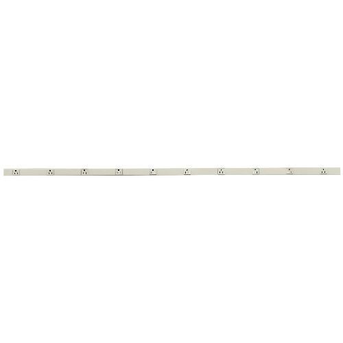 PREMISE WIRING PlugTrak® HBL20GB506IV Fully Insulated Pre-Wired Standard Metallic Raceway, 60 in L x 1.6 in W x 1.1 in H, Steel