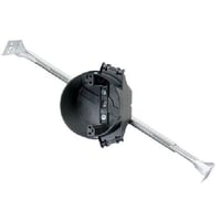 Pass & Seymour® S1-20-HAC Ceiling Box With Bar Hanger, Thermoplastic, 20.5 cu-in, 1 Outlet